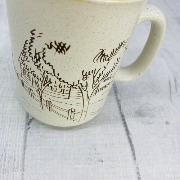 Collection Manoir CXY1 Cabins Docks Churches Lighthouses Stoneware Mugs Set of 4 - Picture 14 of 16